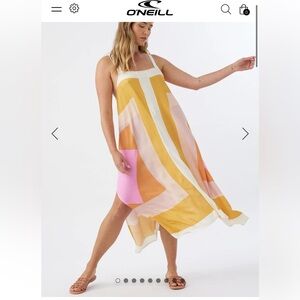 O’Neill Miranda Midi Cover Up Dress Sz XL